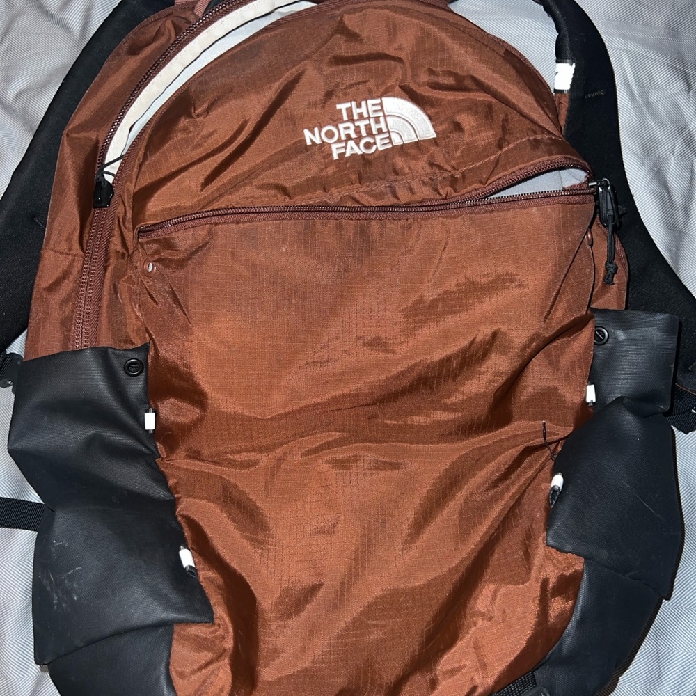 The North Face Brown and Black Backpacks Sleek Design